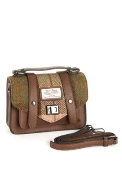 Midi Harris Tweed Satchel 15 Midi Harris Tweed Satchel -Best Fashion Shoes Shop TB02014CHESTNUT 1