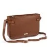 Ladies Tab Detail Cross Body Bag