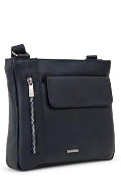 Ladies Zipped Cross Body Bag -Best Fashion Shoes Shop TB21003NAVY 3