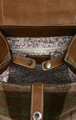 Ladies Harris Tweed Jura Backpack -Best Fashion Shoes Shop TB21082CHESTNUTTTN 6
