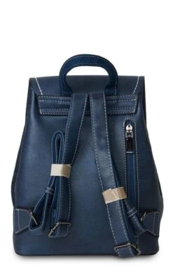 Ladies Harris Tweed Jura Backpack -Best Fashion Shoes Shop TB21082NAVYHB 2