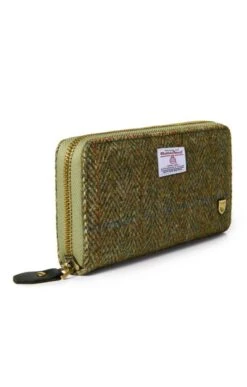 Ladies Harris Tweed Large Purse -Best Fashion Shoes Shop TB21084CHESTNUTHB 1