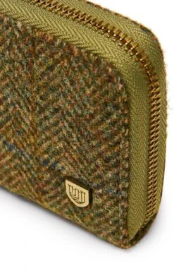 Ladies Harris Tweed Large Purse -Best Fashion Shoes Shop TB21084CHESTNUTHB 2