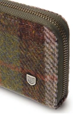 Ladies Harris Tweed Large Purse -Best Fashion Shoes Shop TB21084CHESTNUTTTN 2