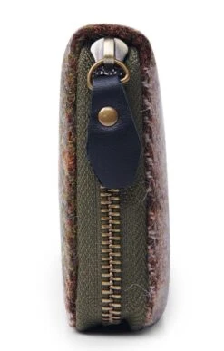 Ladies Harris Tweed Large Purse -Best Fashion Shoes Shop TB21084CHESTNUTTTN 3