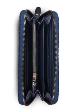 Ladies Harris Tweed Large Purse -Best Fashion Shoes Shop TB21084NAVYHB 4