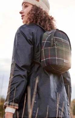 Ladies Barbour Caley Tartan Backpack