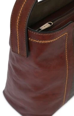 Ladies Gianni Conti Two Tone Shoulder Bag -Best Fashion Shoes Shop TB22120BROWNOLIVE 2