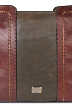 Ladies Gianni Conti Two Tone Shoulder Bag -Best Fashion Shoes Shop TB22120BROWNOLIVE 3