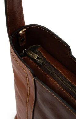 Ladies Gianni Conti Two Tone Shoulder Bag -Best Fashion Shoes Shop TB22120TANDKBROWN 2