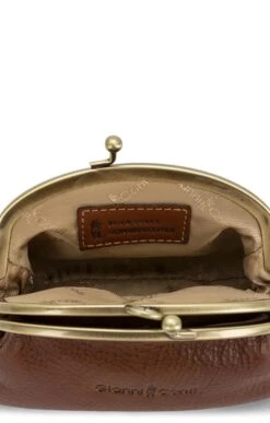 Gianni Conti Small Clasp Purse -Best Fashion Shoes Shop TB22245TAN 5