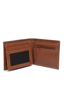 Men's Tab Flip Up Wallet -Best Fashion Shoes Shop TB22320TAN 2