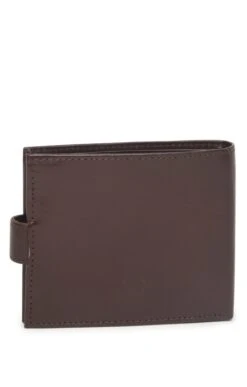 Men’s Tab Double Compartment Wallet -Best Fashion Shoes Shop TB22323COGNAC 1