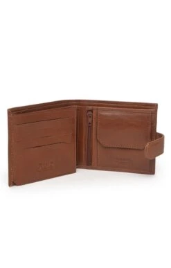 Men’s Tab Double Compartment Wallet -Best Fashion Shoes Shop TB22323TAN 2