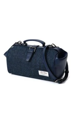 Harris Tweed Doctor Bag -Best Fashion Shoes Shop TB22350NAVYHB 2