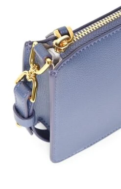 Ladies Coccinelle Arya Textured Shoulder Bag -Best Fashion Shoes Shop TB22416BLUBERRY 2