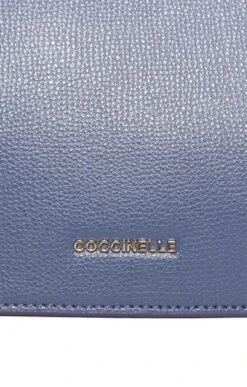 Ladies Coccinelle Arya Textured Shoulder Bag -Best Fashion Shoes Shop TB22416BLUBERRY 5