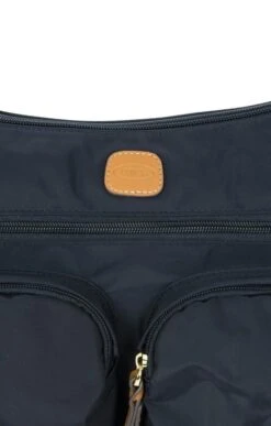 Brics Two Pocket Zipped Shoulder Bag -Best Fashion Shoes Shop TB22570NAVY 5