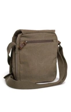 Troop Flap Over Medium Cross Body Bag -Best Fashion Shoes Shop TB22582KHAKI 1