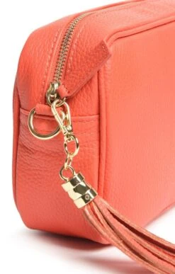 Ladies Leather Cross Body Bag -Best Fashion Shoes Shop TB22611CORAL 3