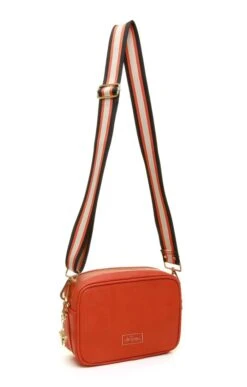 Ladies Alice Wheeler Two Strap Camera Cross Body Bag -Best Fashion Shoes Shop TB22800ORANGE 2