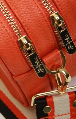 Ladies Alice Wheeler Two Strap Camera Cross Body Bag -Best Fashion Shoes Shop TB22800ORANGE 4
