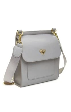 Ladies Alice Wheeler Flap Cross Body Bag -Best Fashion Shoes Shop TB22803GREY 1