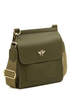 Ladies Alice Wheeler Flap Cross Body Bag -Best Fashion Shoes Shop TB22803OLIVE 1