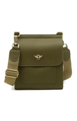 Ladies Alice Wheeler Flap Cross Body Bag -Best Fashion Shoes Shop TB22803OLIVE 2