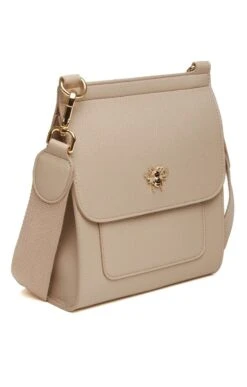 Ladies Alice Wheeler Flap Cross Body Bag -Best Fashion Shoes Shop TB22803STONE 3