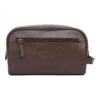 Men's Barbour Leather Washbag -Best Fashion Shoes Shop TB23232DKBROWN