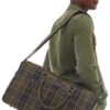Barbour Tartan And Leather Holdall -Best Fashion Shoes Shop TB23238CLASSICTARTAN