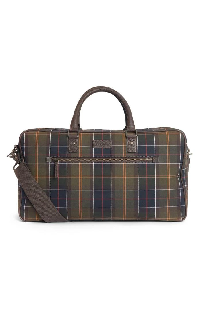 Barbour Tartan And Leather Holdall 4 Barbour Tartan And Leather Holdall - Image 2