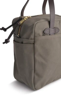 Zipped Tote Bag -Best Fashion Shoes Shop TB23603OTTERGREEN 3