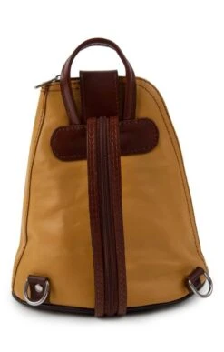 Ladies Small Rucksack 14 Ladies Small Rucksack -Best Fashion Shoes Shop TB24680MUSTARDTAN 1