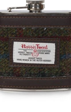 Harris Tweed Hip Flask -Best Fashion Shoes Shop TB25032GREENMULTI 2