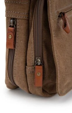 Ladies Troop Small Slant Zip Bag -Best Fashion Shoes Shop TB26025BROWN 3