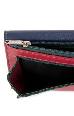 Ladies Flap Open Two Zip Purse -Best Fashion Shoes Shop TB30612MULTI 4