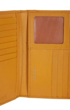 Ladies Flap Open Two Zip Purse -Best Fashion Shoes Shop TB30612MUSTARD 4