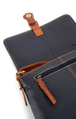 Rowallan Square Half Flap Bag -Best Fashion Shoes Shop TB40468NAVYTAN 2