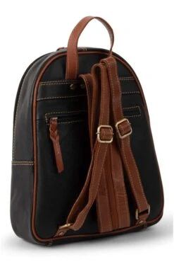 Ladies Rowallan Large Backpack -Best Fashion Shoes Shop TB40500BLACKTAN 3
