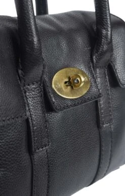 Ladies Ashwood Twist Lock Grab Bag -Best Fashion Shoes Shop TB61628BLACK 2