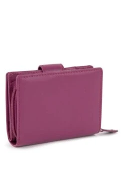Saddler Of Scotland 11.5cm Trifold Purse -Best Fashion Shoes Shop TB65417MAGENTA 1