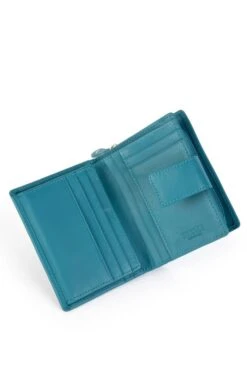 Saddler Of Scotland 11.5cm Trifold Purse -Best Fashion Shoes Shop TB65417TEAL 3
