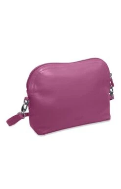 Saddler Of Scotland Ladies Zip Adjustable Strap Handbag -Best Fashion Shoes Shop TB65425MAGENTA 1