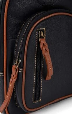 Front Pocket Backpack -Best Fashion Shoes Shop TB66722BLACKTAN 2