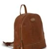 Ladies Rowallan Rounded Top Backpack -Best Fashion Shoes Shop TB86162TAN