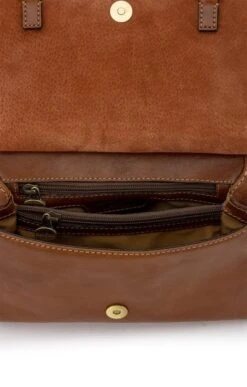 Flapover Handbag -Best Fashion Shoes Shop TB99843TAN 7