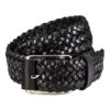 Men’s Plaited Leather Belt -Best Fashion Shoes Shop TC04157BLACK