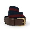Men's Dalvi Two Tone Belt -Best Fashion Shoes Shop TC22305NAVYBURGUNDY
